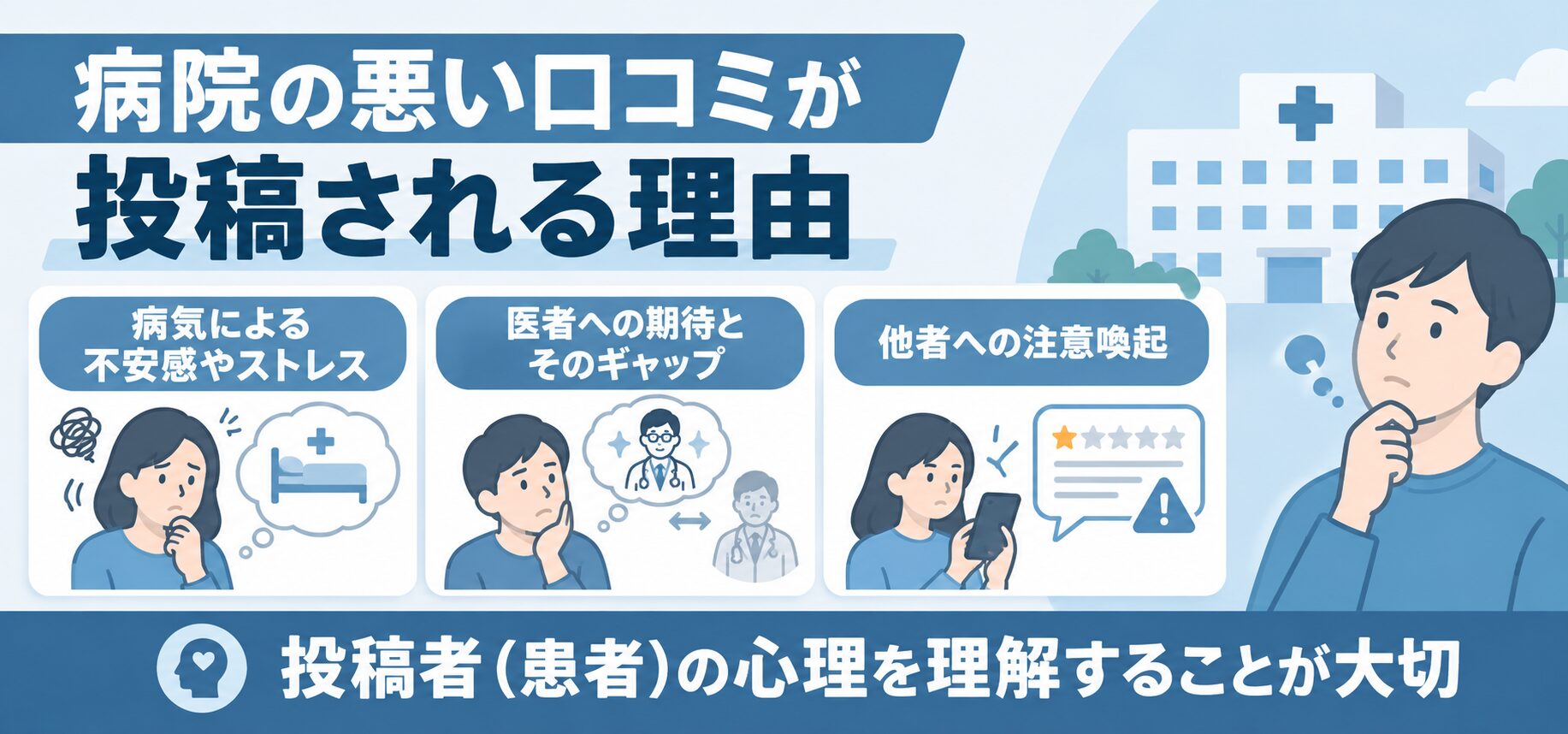 病院の悪い口コミが投稿される理由