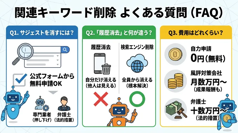 関連キーワード削除に関するよくある質問