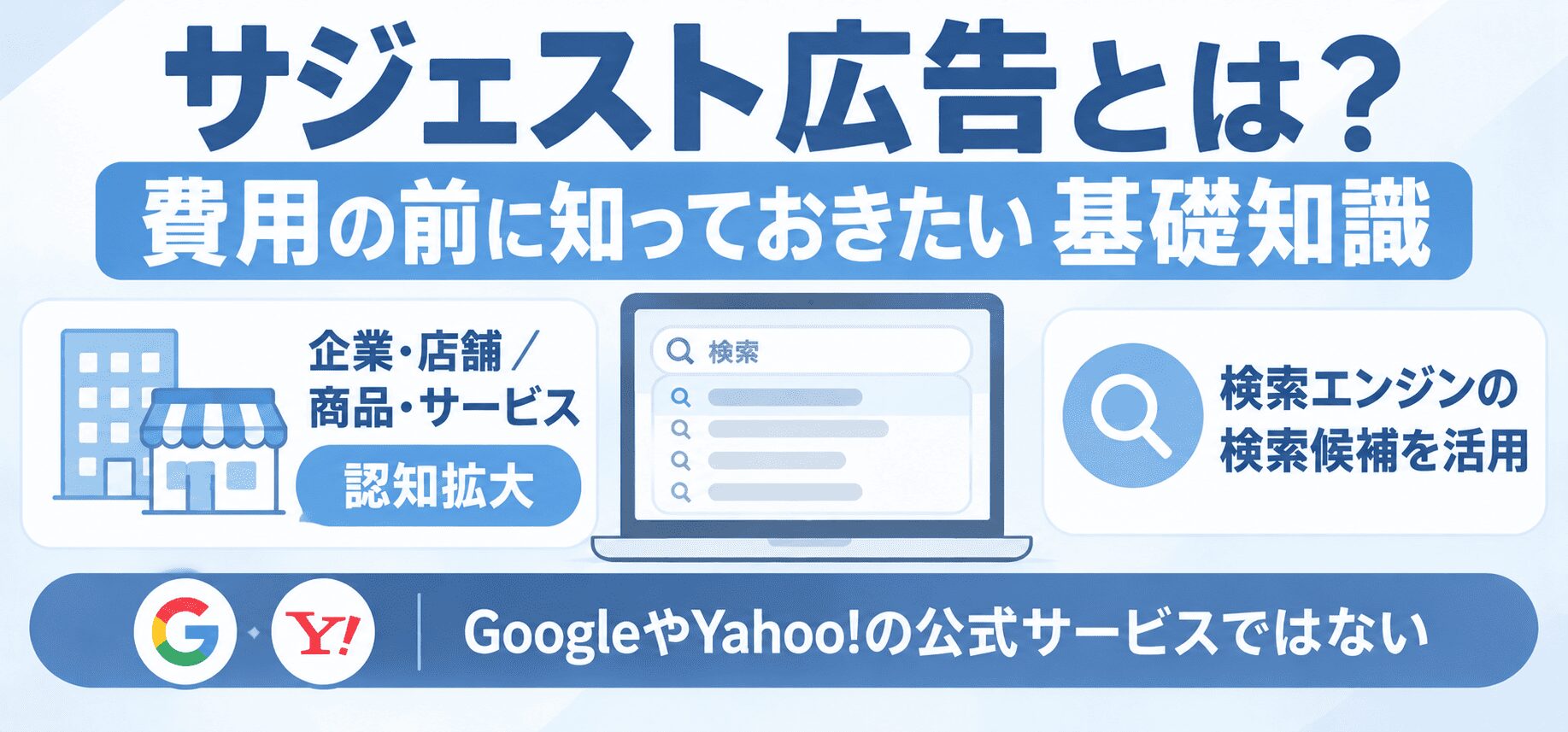 サジェスト広告とは？費用の前に知っておきたい基礎知識